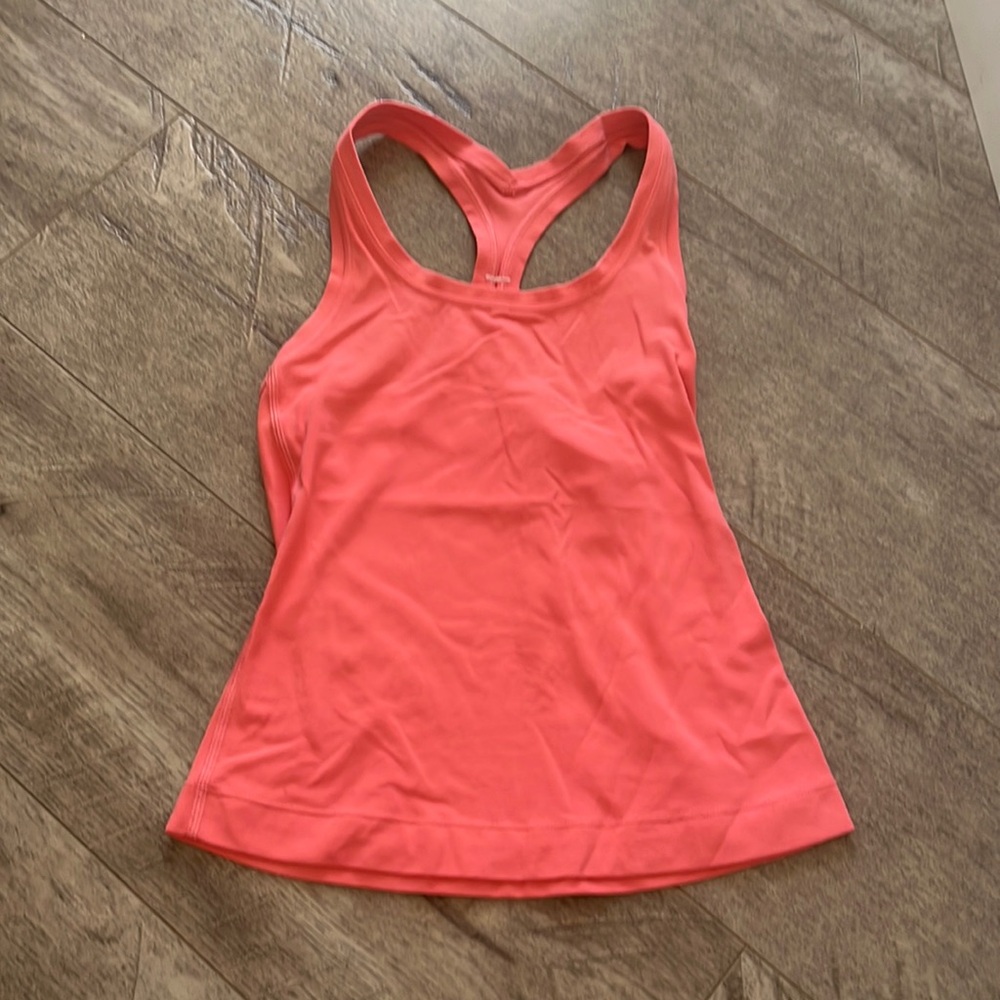 Lululemon Cool Racerback Tank Size: 0 Color: Coral